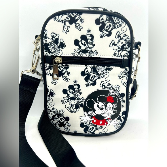 Disney Handbags - Disney Bioworld Mickey & Minnie Mouse Crossbody Bag, EUC.
